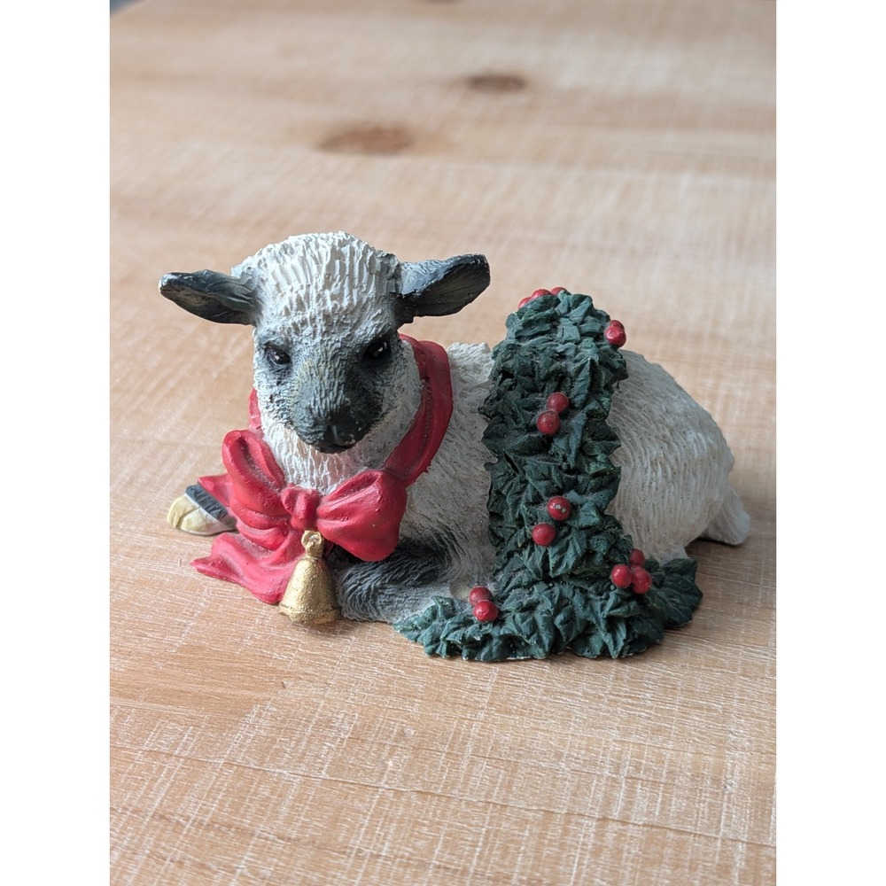 Vintage Silver Deer Christmas Animals Collection By Tom Rubel Lamb Ornament